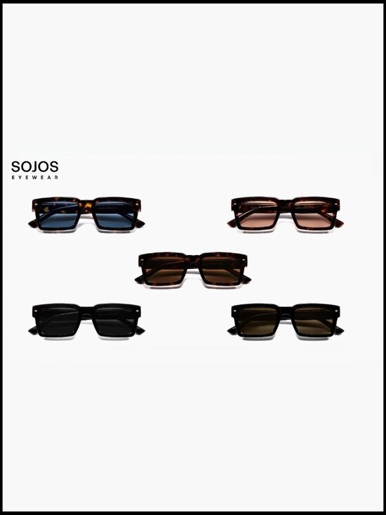 Classic Retro Square Polarized Sunglasses with UV400 TAC Lenses main image 7